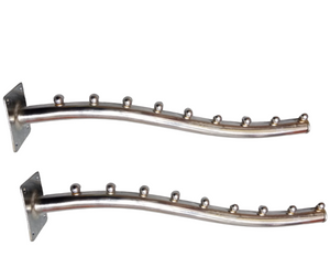 Pack of 2 High Quality Stainless Steel Wall Mount Hanger.
