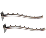 Pack of 2 High Quality Stainless Steel Wall Mount Hanger.