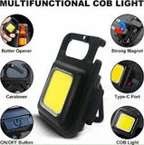 COB Small Flashlight, USB Rechargeable.