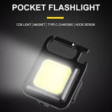 COB Small Flashlight, USB Rechargeable.