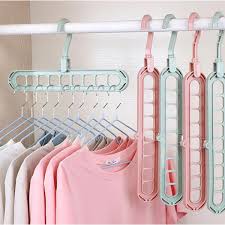 9 Hole Adjustable Multipurpose Plastic Hanger