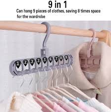 9 Hole Adjustable Multipurpose Plastic Hanger