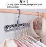 9 Hole Adjustable Multipurpose Plastic Hanger