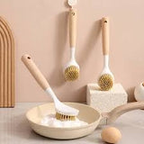 Dish Scrubbing Brush, Wooden Handle SIGA Dish Brush.