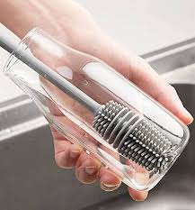 Silicon Glass Cleaning Brush  with Long Handle.