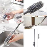 Silicon Glass Cleaning Brush  with Long Handle.