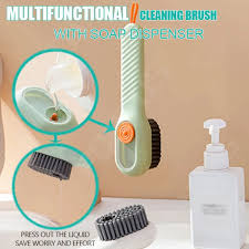 Cleaning Brush with Soap Dispenser.