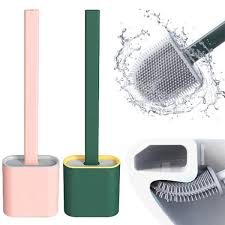 Silicone Toilet Brush with Toilet Brush Holder.