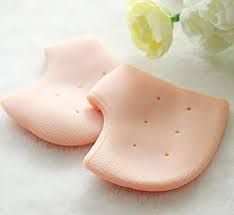 Silicone Anti-Crack Half Heel Socks Set for Pain Relief.