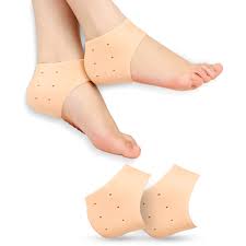 Silicone Anti-Crack Half Heel Socks Set for Pain Relief.