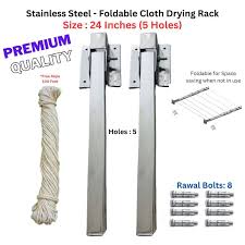Cloth Drying Stand (12", 18", 24" Inches) with Free Rope