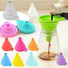 Multipurpose Foldable Silicone Funnel Pack Of 2