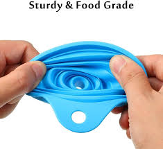Multipurpose Foldable Silicone Funnel Pack Of 2