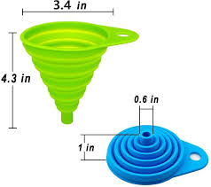 Multipurpose Foldable Silicone Funnel Pack Of 2