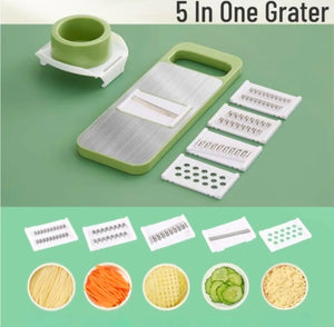 5 in 1 Mandolin Slicer, Multi-function Vegetable Cutter.