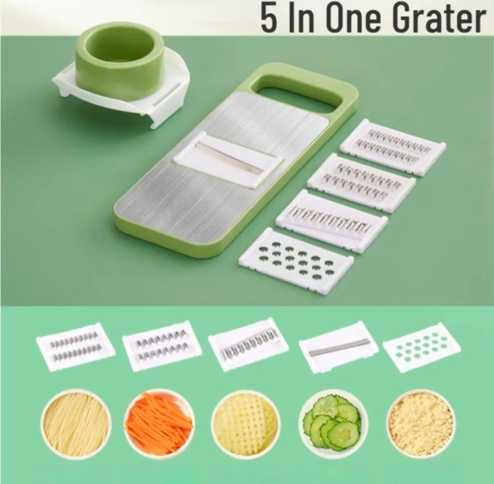 5 in 1 Mandolin Slicer, Multi-function Vegetable Cutter.