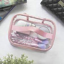 Premium Clear Makeup Bag, Transparent Cosmetic Pouch.