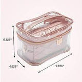 Premium Clear Makeup Bag, Transparent Cosmetic Pouch.