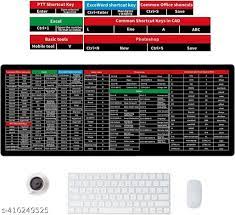 Keyboard Shortcut Mouse Pad.