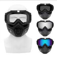 Face Helmet Mask for Bike Riders with Glasses.