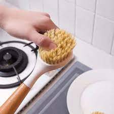 Dish Scrubbing Brush, Wooden Handle SIGA Dish Brush.