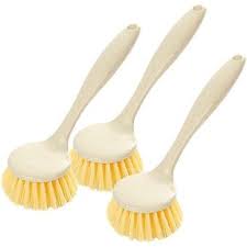 Dish Scrubbing Brush, Wooden Handle SIGA Dish Brush.