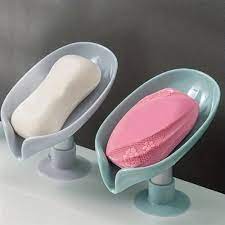 Leaf-Shaped Self-Adhesive Soap Dish.