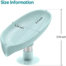 Leaf-Shaped Self-Adhesive Soap Dish.