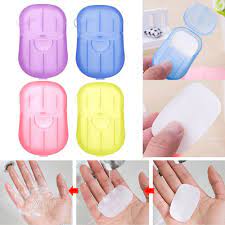 Travel Soap Paper 20pcs Mini Paper Soap.